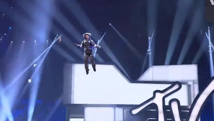 Johnny Depp appears as Moonman astronaut at MTV VMAs 2022