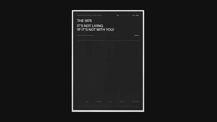 The 1975 - It's Not Living (If It's Not With You) (Audio)