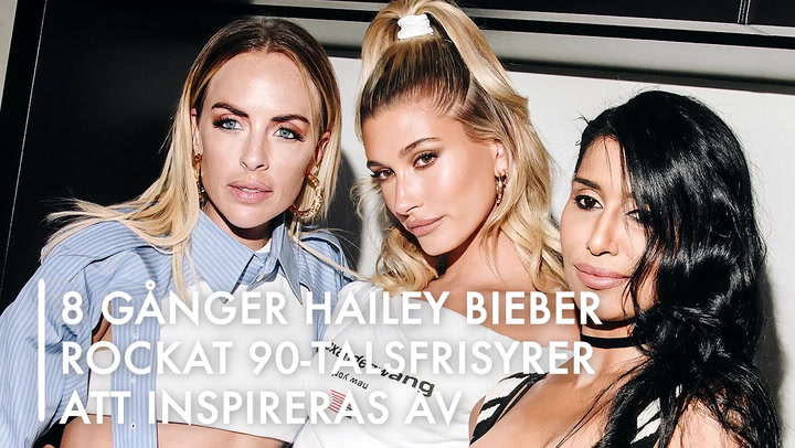 TV: 8 gånger Hailey Bieber rockat 90-talsfrisyrer att inspireras av