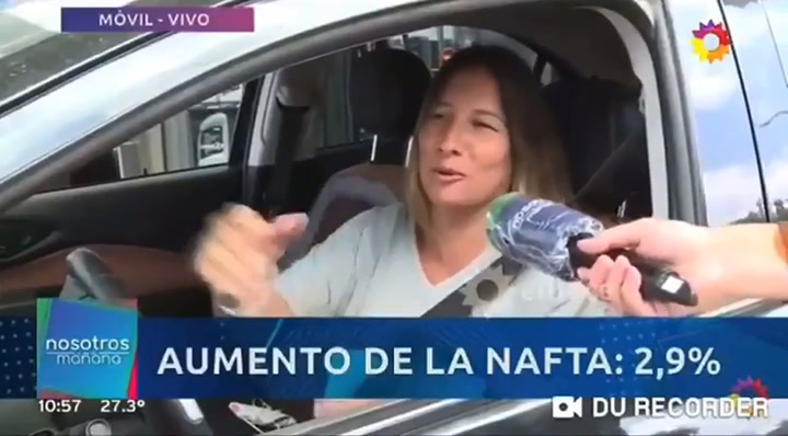 Sorprende en móvil por su voz parecida a la de Cristina Kirchner (YouTube: El Trece)