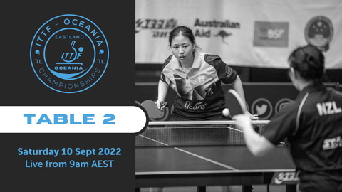 10 Sept - ITTF Oceania Table Tennis - Table 2