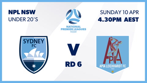 10 April - NPL NSW U20 Men's - Round 6 - Sydney FC v APIA Leichhardt FC