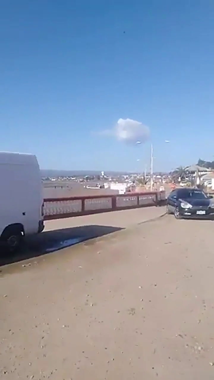 El temblor se sintió fuerte en la playa