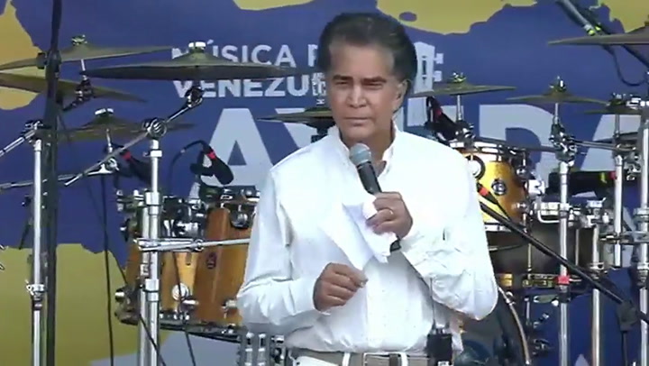 Venezuela Aid Concert: las palabras del Puma Rodríguez - Fuente: YouTube