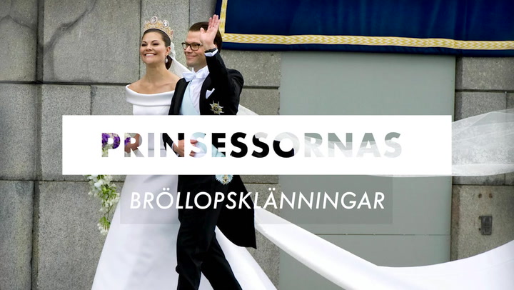 TV: Se de vackraste kungliga bröllopsklänningarna