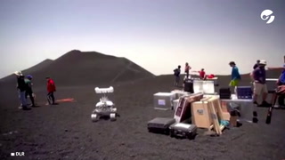 El Centro Aeroespacial Alemán probó robots lunares en el monte Etna