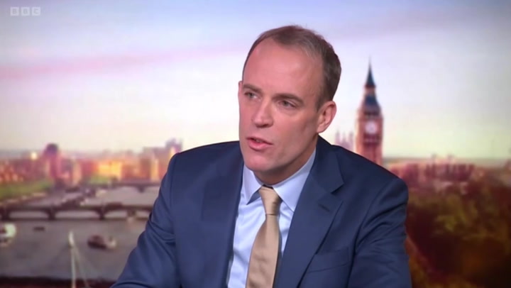 Dominic Raab bizarrely claims police don’t investigate crimes a year after they’ve been committed