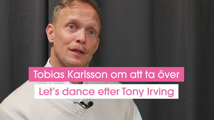 Tobias Karlsson om att ta över Let's dance efter Tony Irving