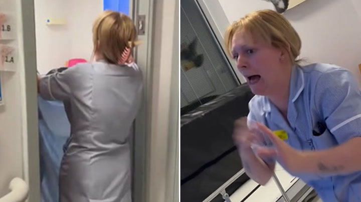 Nurse with fear of birds freaks out over pigeons inside hospital