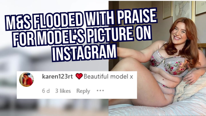 M&S lingerie advert praised by fans for using 'normal' woman in