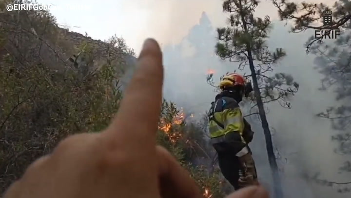 La Palma fire services describe how they plan to tackle wildfires