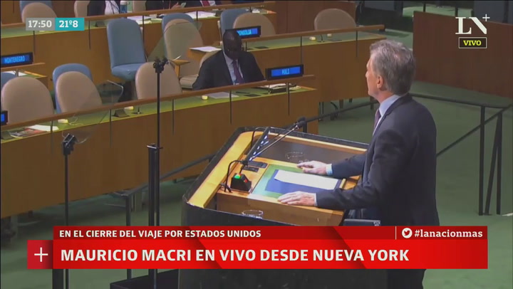 Exposición completa del presidente Mauricio Macri en la ONU