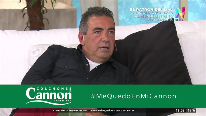 Diego Pérez se quebró al hablar de sus padres - Fuente: NET TV