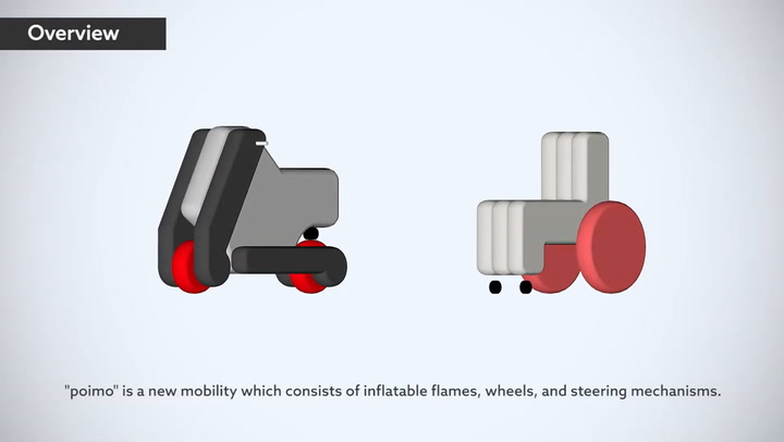 Poimo, así es el scooter eléctrico inflable - Fuente: YouTube