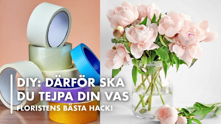 DIY: Därför ska du tejpa din vas – floristens bästa hack