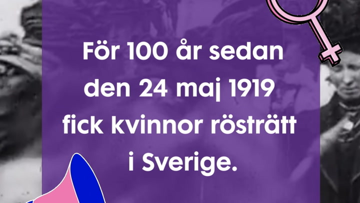 Tidslinje kvinnlig rösträtt i Sverige