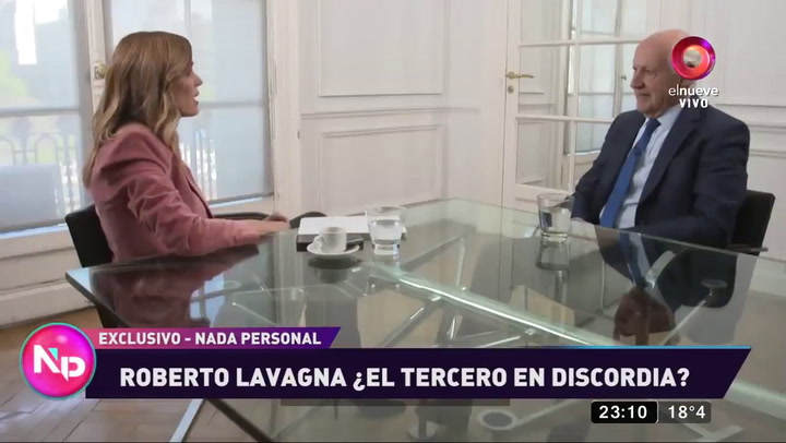 La entrevista de Viviana Canosa a Roberto Lavagna en Nada personal - Fuente: elnueve