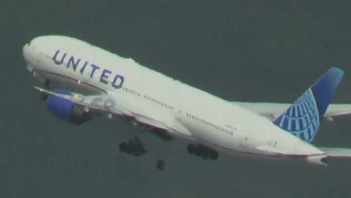 United Airlines flight loses tyre during take-off