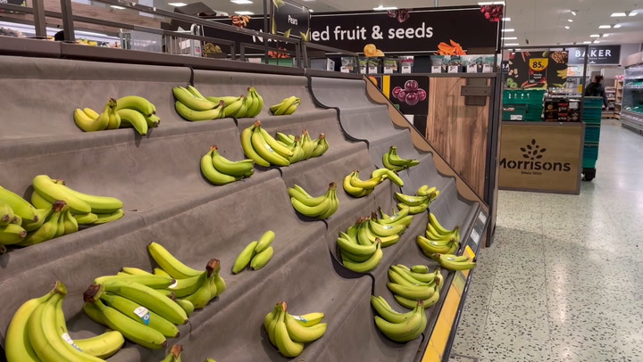 Shelves left bare after supply issues lead to supermarket rations
