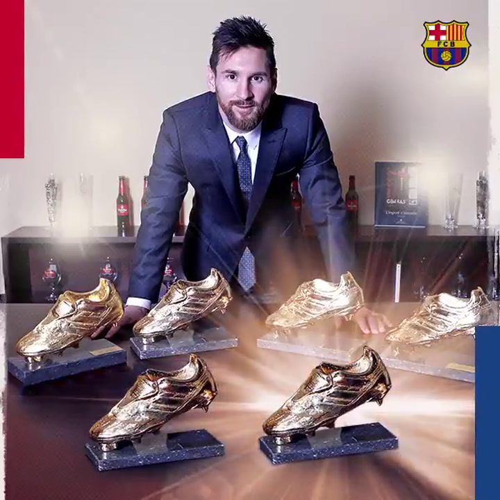 Messi la Bota de 2018-2019, la sexta su
