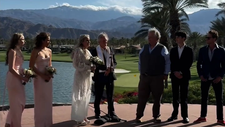 Michael Douglas officiates brother's luxury Palm Springs wedding