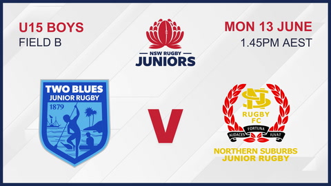 13 June - U15 Boys Field 2 - Two Blues V Northern Surburbs