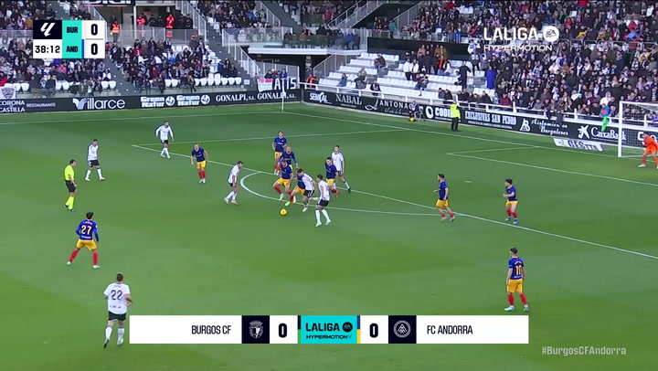 LaLiga Hypermotion (J17): resumen del Burgos CF 0-0 FC Andorra
