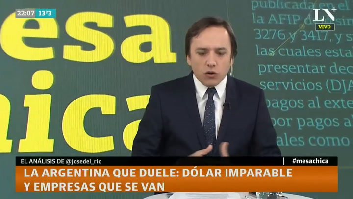 La Argentina que duele: dólar imparable y empresas que se van - El editorial de José del Rio