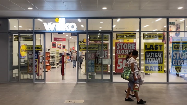 Wilko: Final sale signs go up as stores begin to shut