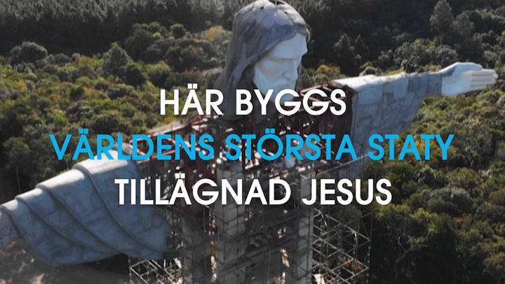 Här byggs världens största staty tillägnad Jesus