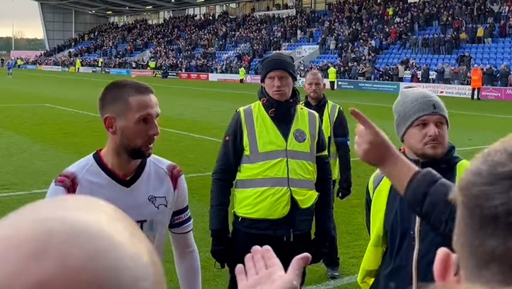 'I'm doing my best': Derby County player confronts fans as goalkeeper shares frustrations