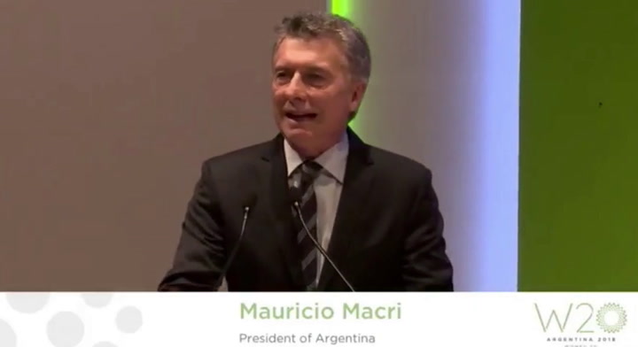 Discurso completo de Mauricio Macri en el W20
