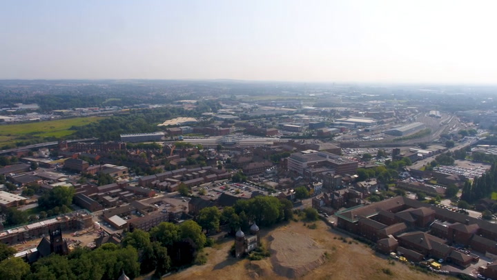 Take a look at the old Derby Royal Infirmary site as you've never seen ...