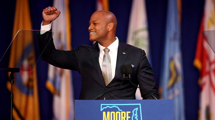 Democrat Wes Moore makes history as Maryland’s first Black governor