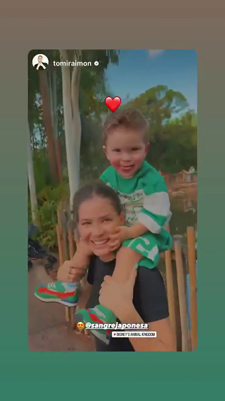 El divertido video de la China Suárez y su hijo Amancio durante sus vacaciones en Disney