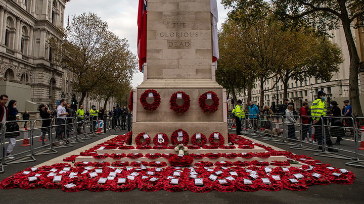 Watch live as Armistice Day marked across the UK with two-minute silence