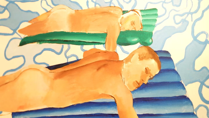 David Hockney's 'California Dream' goes on display for first time in 40 years