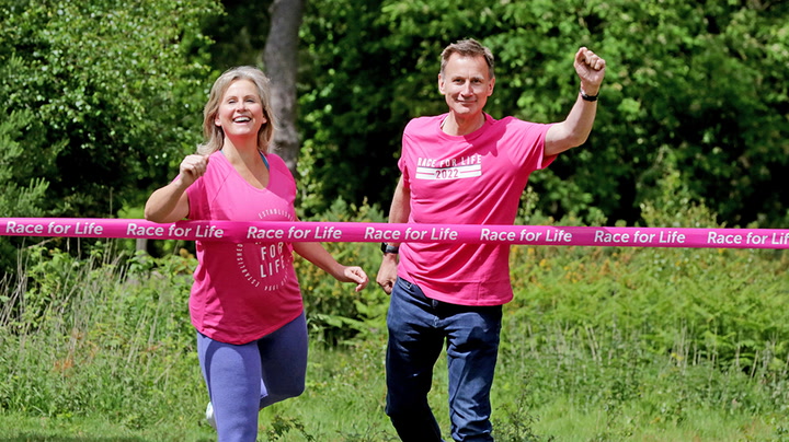 Jeremy Hunt reveals has had cancer as he prepares to run Race for Life