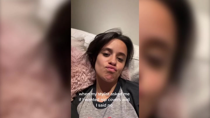 Camila Cabello addresses wardrobe malfunction on TikTok
