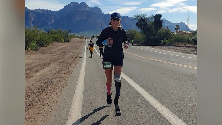 Amputee athlete who ran 104 marathons in 104 Days on how she became a runner