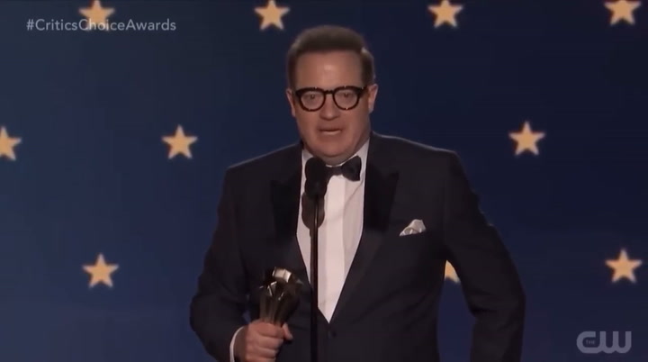 El emotivo discurso que dio Brendan Fraser al ganar el premio como mejor actor