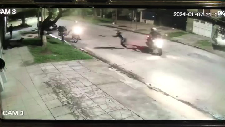 Ataque motochorro en Lanús