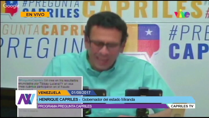 Henrique Capriles habló sobre la Asamblea Constituyente y el arresto de López y Ledezma