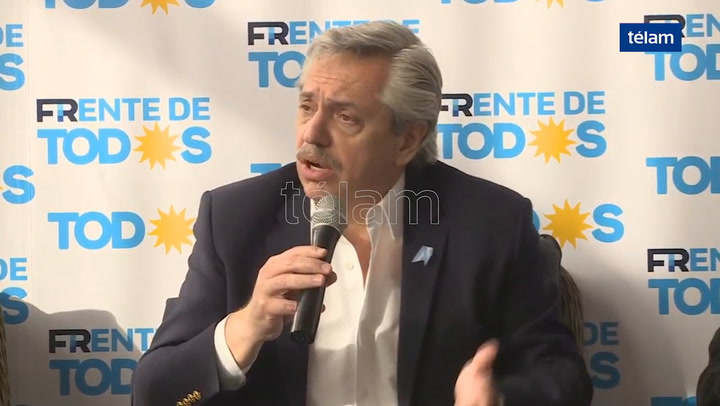 Alberto Fernández en Necochea - Fuente: Télam