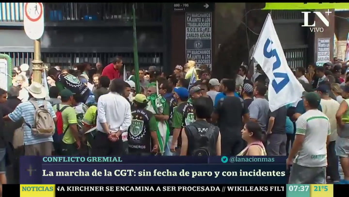 La marcha de la CGT: sin fecha de paro y con incidentes - Jaime Rosemberg en Más Despiertos