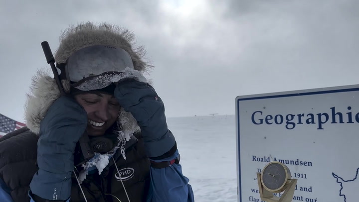 ‘I got the record’: Soldier claims record for fastest woman to ski alone across Antarctica