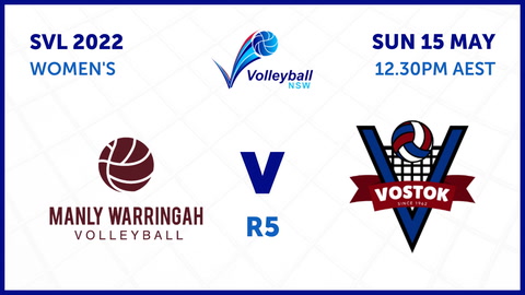 15 May - Sydney Volleyball League - R5 - Manly Warringah v Vostok