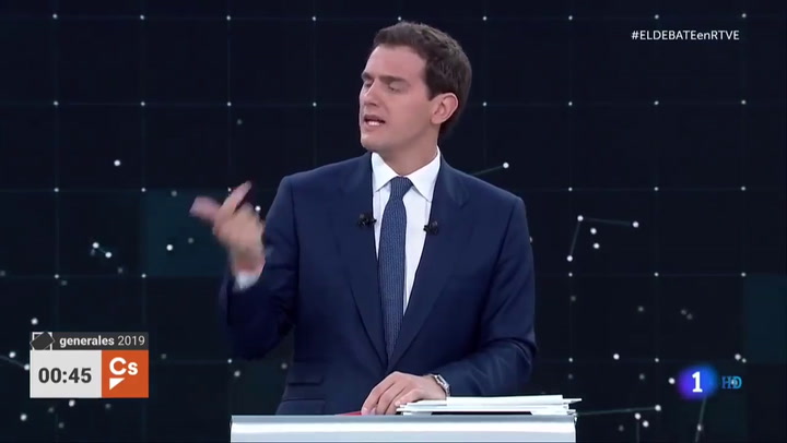 Los cinco mejores momentos del debate presidencial 2019 en España - Fuente: RTVE