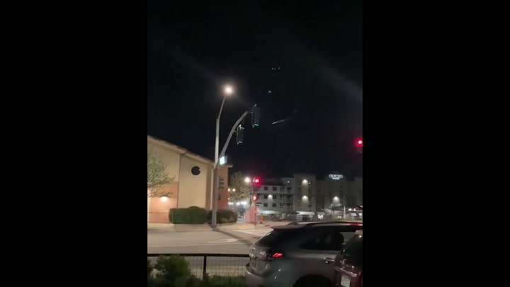 Fiery Re-Entry Of Suspected Space Debris Witnessed Over Oakland, CA, USA