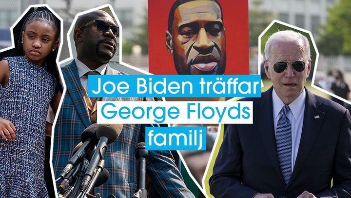 Joe Biden träffar George Floyds familj